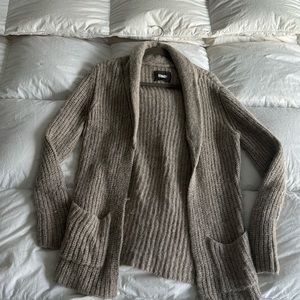 Reformation long cardigan XS in beige